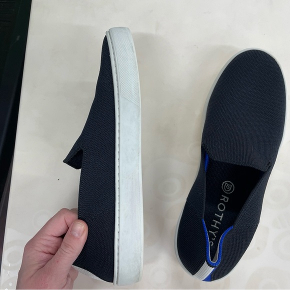 Rothy's women’s the original slip on sneaker black size 9.5 Slip-On Flats - Picture 7 of 9